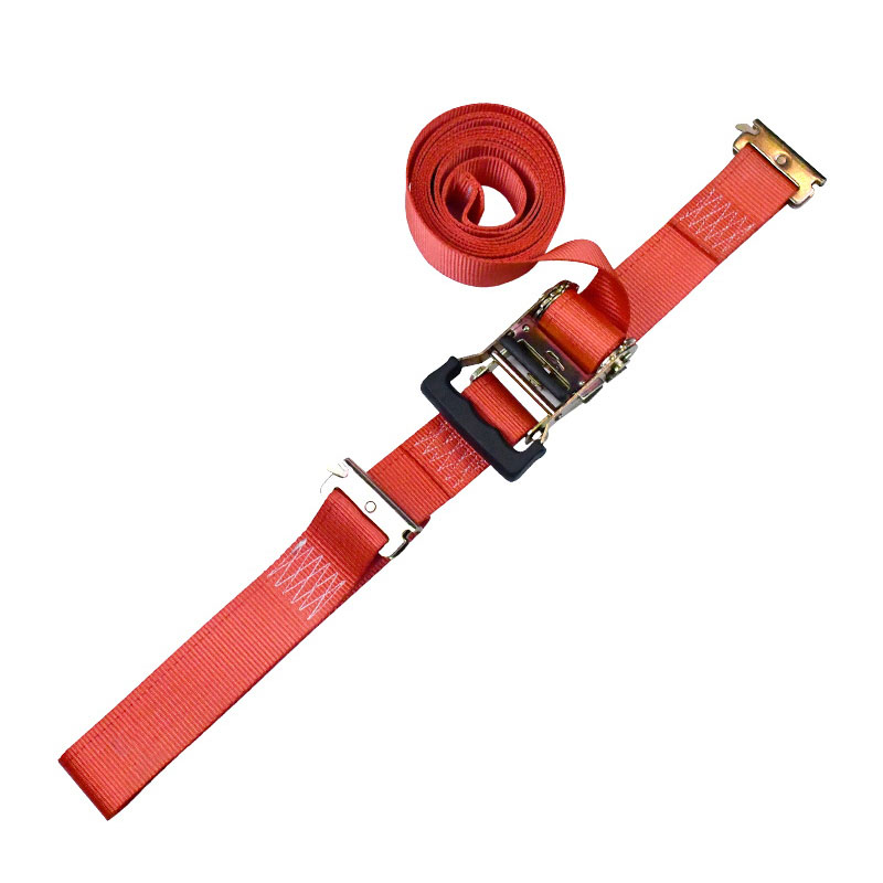 2 cinghie a cricchetto E-Track con cricchetto per impronte digitali rosse da 12'