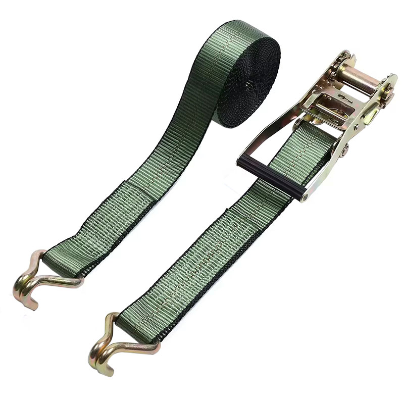 Cinturino a cricchetto verde scuro da 2