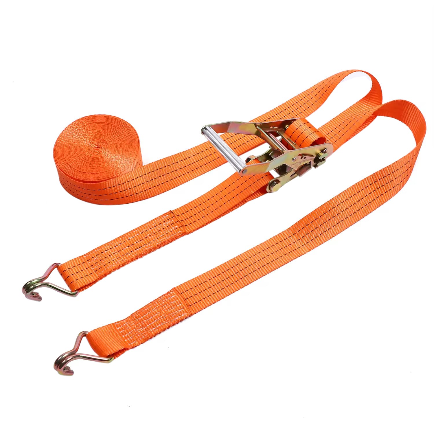 Cinghia di ancoraggio per carico con cricchetto per camion con maniglia standard in zinco 3T Colorer da 38 mm