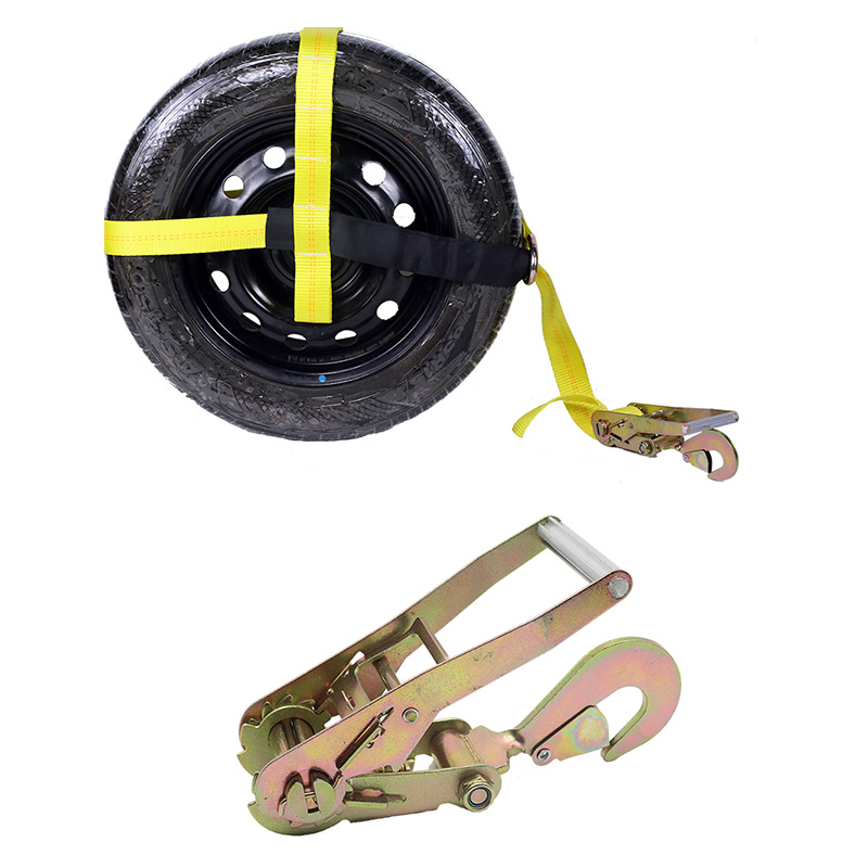 Ruota regolabile da 2 pollici con anello a D con gancio a scatto